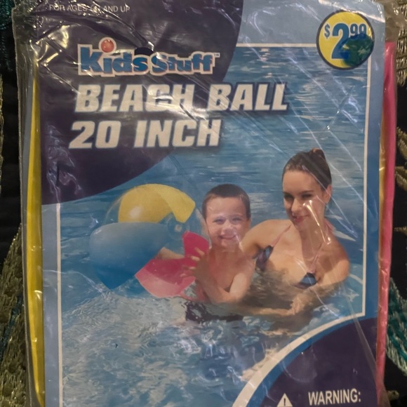 3~Beach Ball Splash-n-Swim Inflatable Toy 20” - Picture 7 of 8